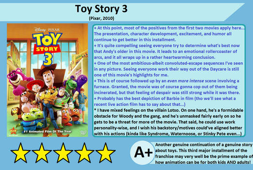 Quick Thoughts-Toy Story 3