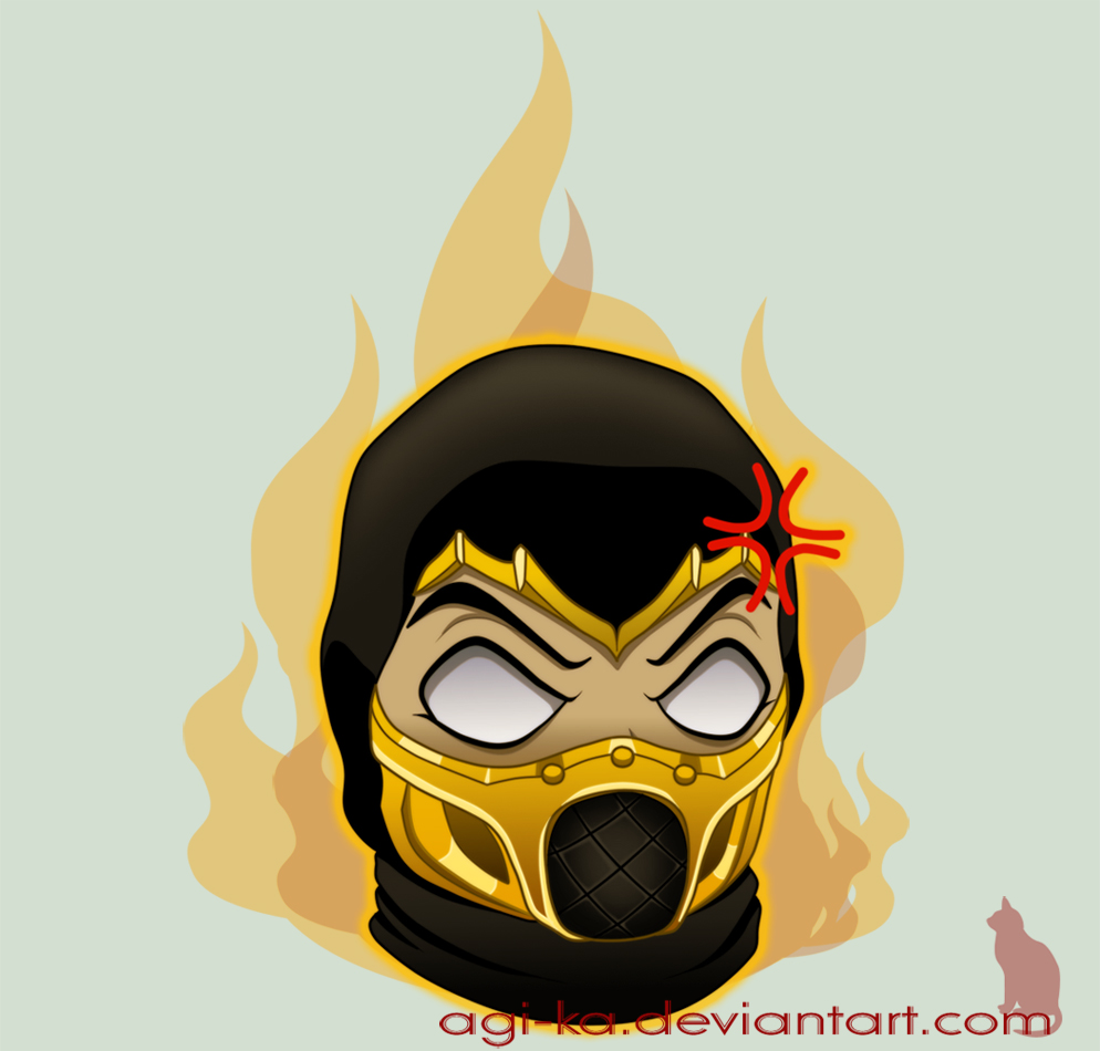 Mortal Kombat emoticon series: Scorpion