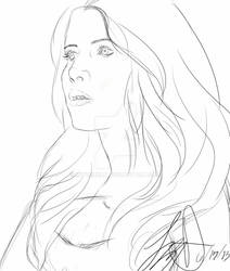 Jennifer Lawrence *line art*