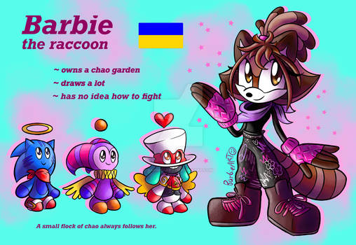 Barbie the raccoon - reference