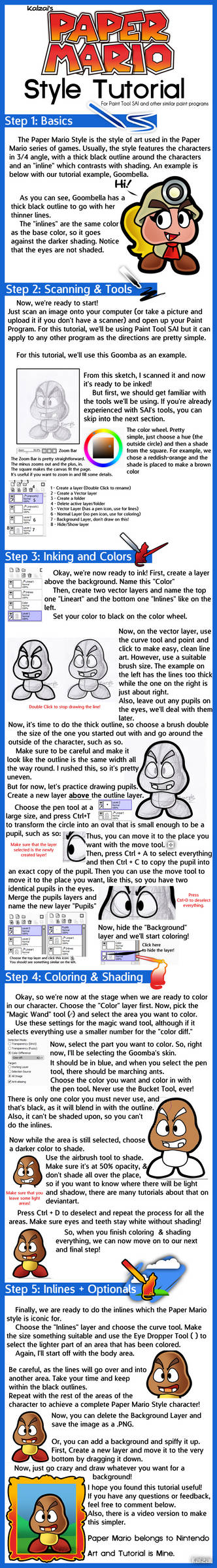 Paper Mario Style Tutorial