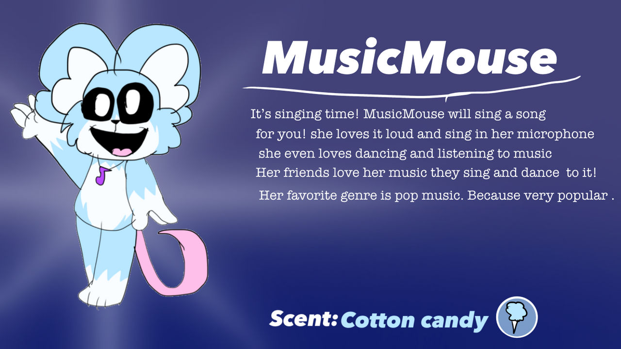 Mouse Fan Made MusicMouse my smiling critters oc by Ella-the-fox on DeviantArt