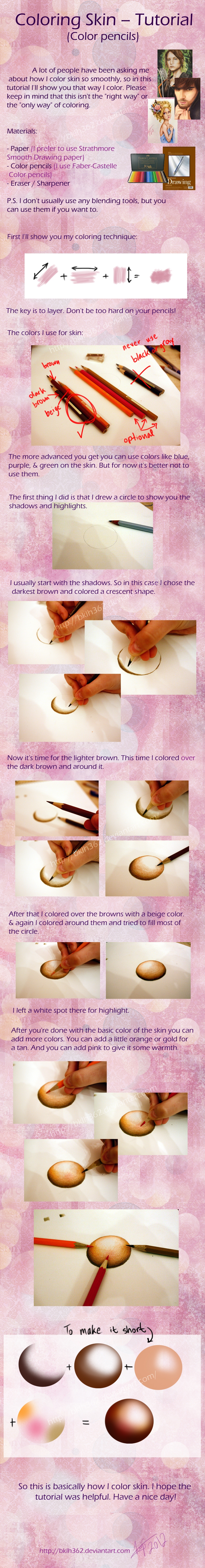Coloring Skin (Color pencils tutorial) by BKLH362 on DeviantArt