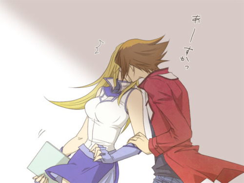 Judai x Asuka kiss