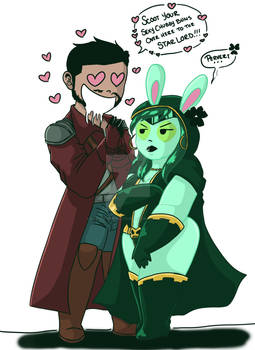 ChubbyBunny Gamora And HandsomeStallion Star Lord