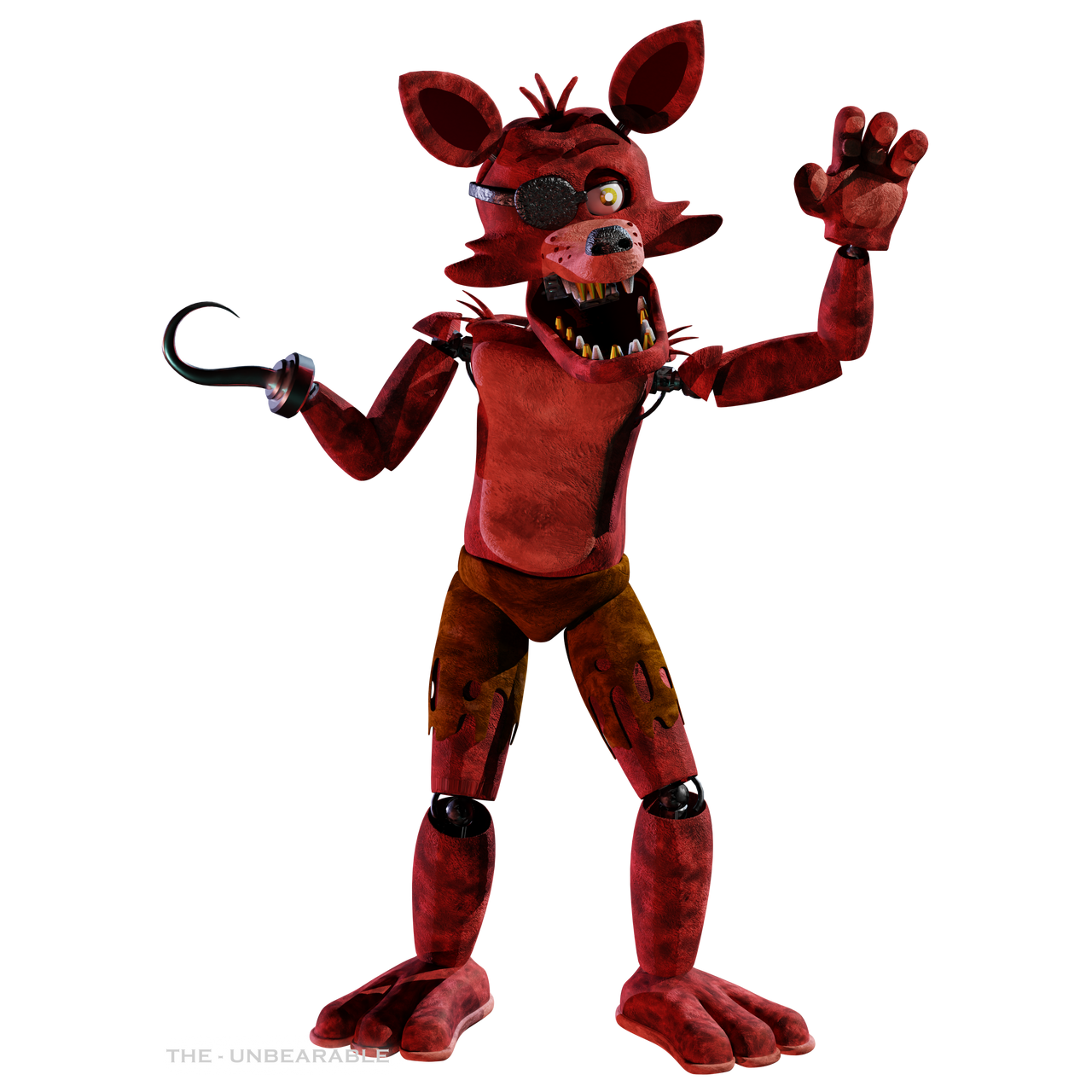 Fixed Foxy Character Render by TheUnbearable101 on DeviantArt