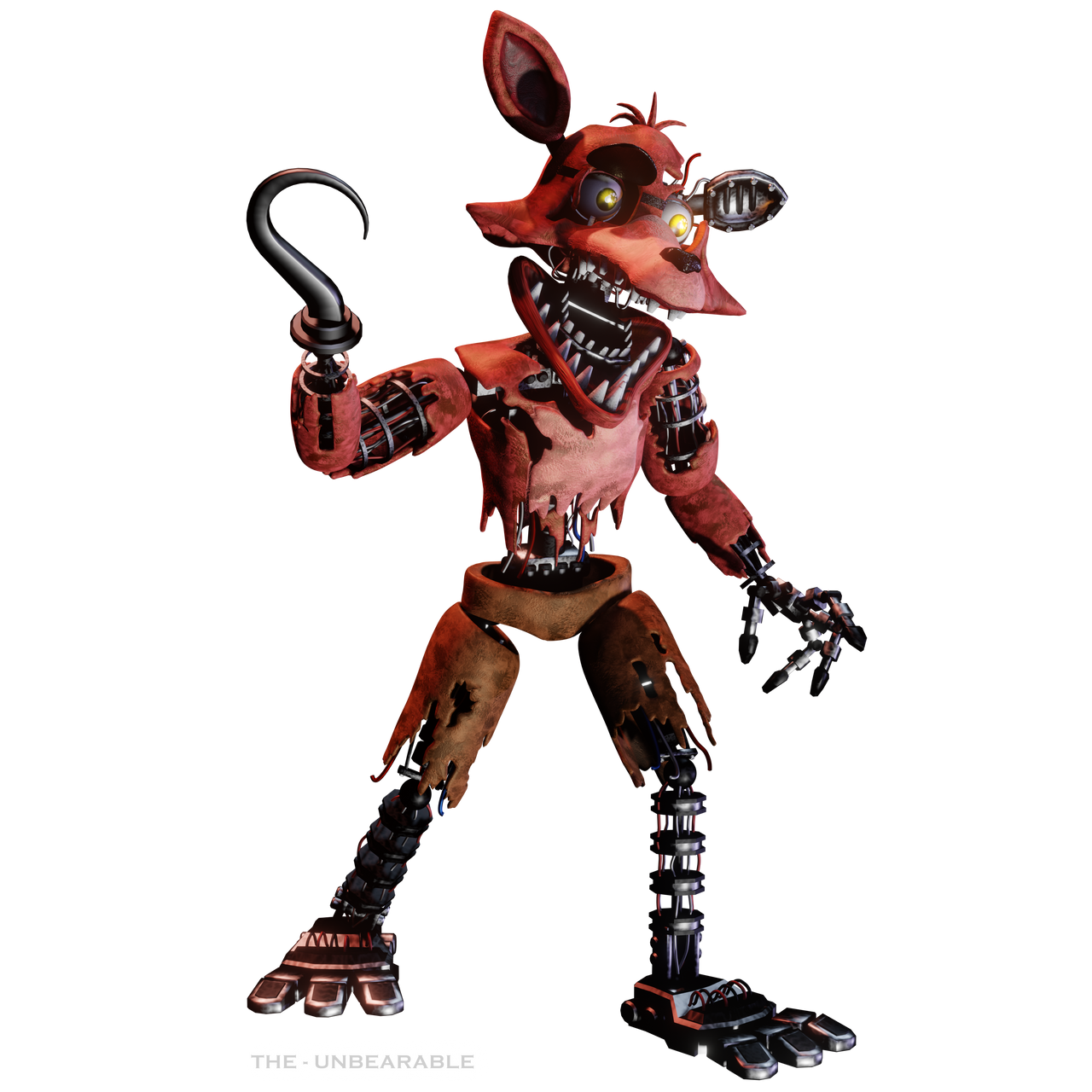 Withered Foxy Character Render By TheUnbearable101 On DeviantArt withered-foxy-character-render-by-theunbearable101-on-deviantart