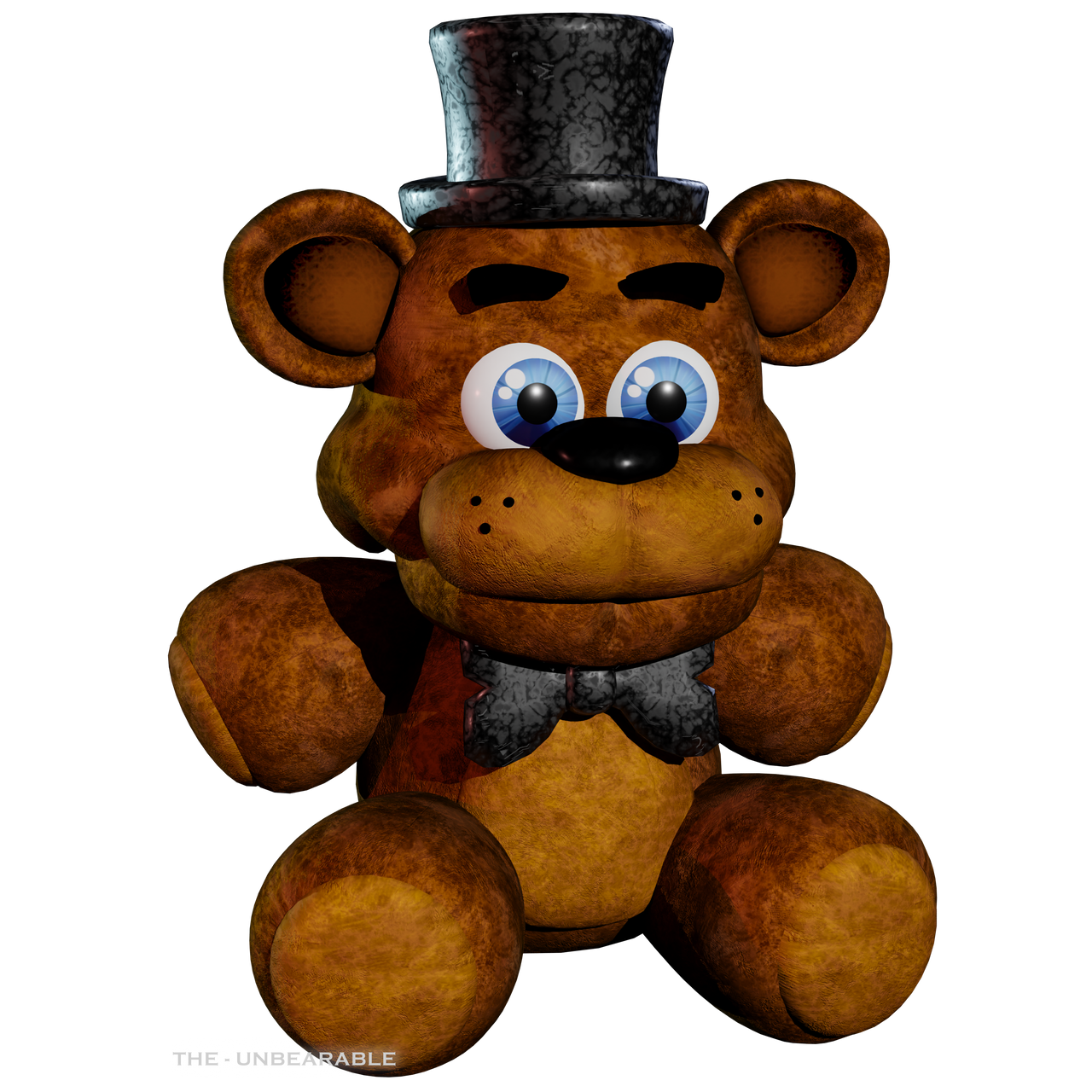 Freddy Plush Character Render by TheUnbearable101 on DeviantArt