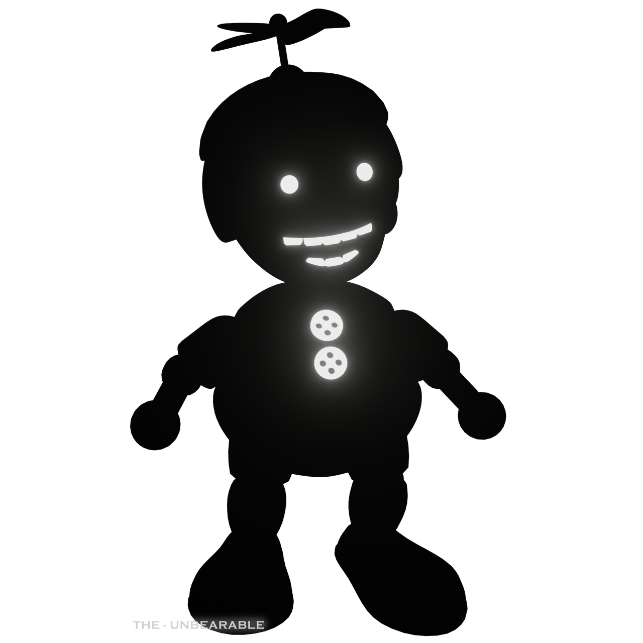 Shadow Balloon Boy Character Render by TheUnbearable101 on DeviantArt