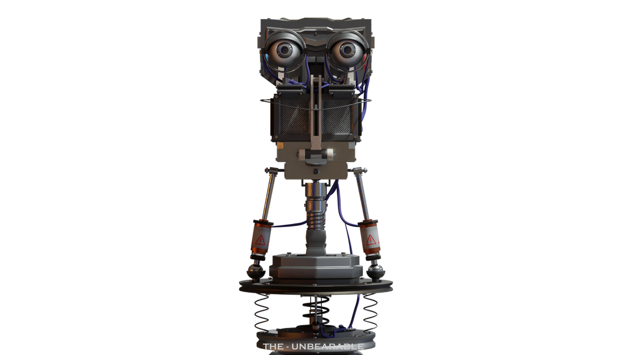Realistic Endoskeleton Model WIP 1 Front by TheUnbearable101 on DeviantArt