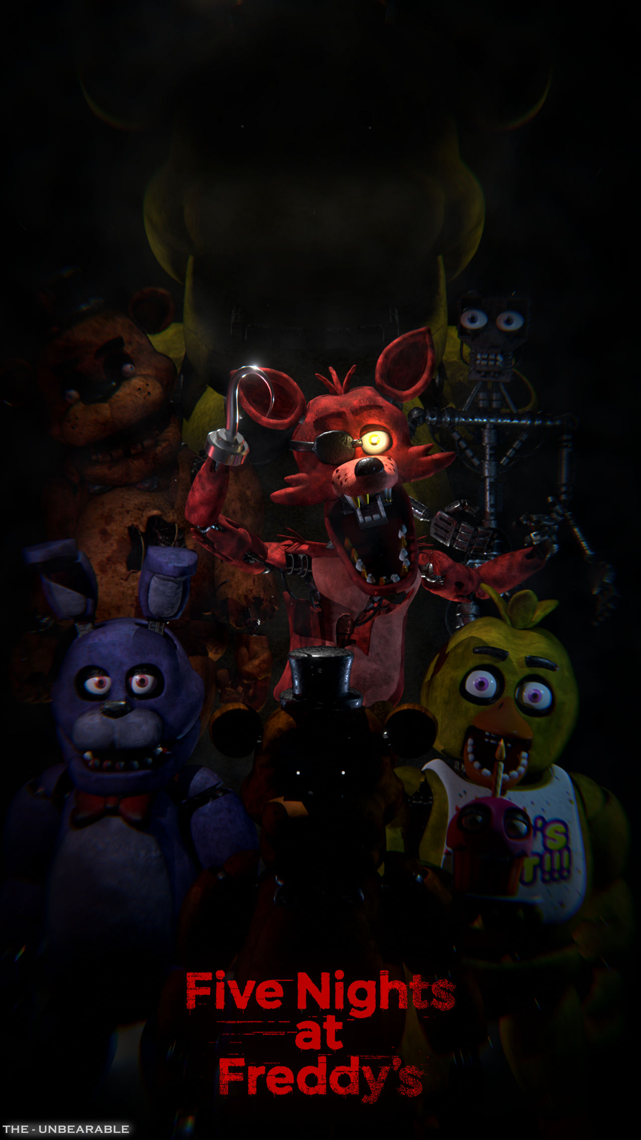 FNAF 1 Poster by TheUnbearable101 on DeviantArt