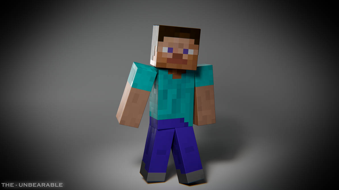 Steve Model Showcase (Front No Armor) by TheUnbearable101 on DeviantArt