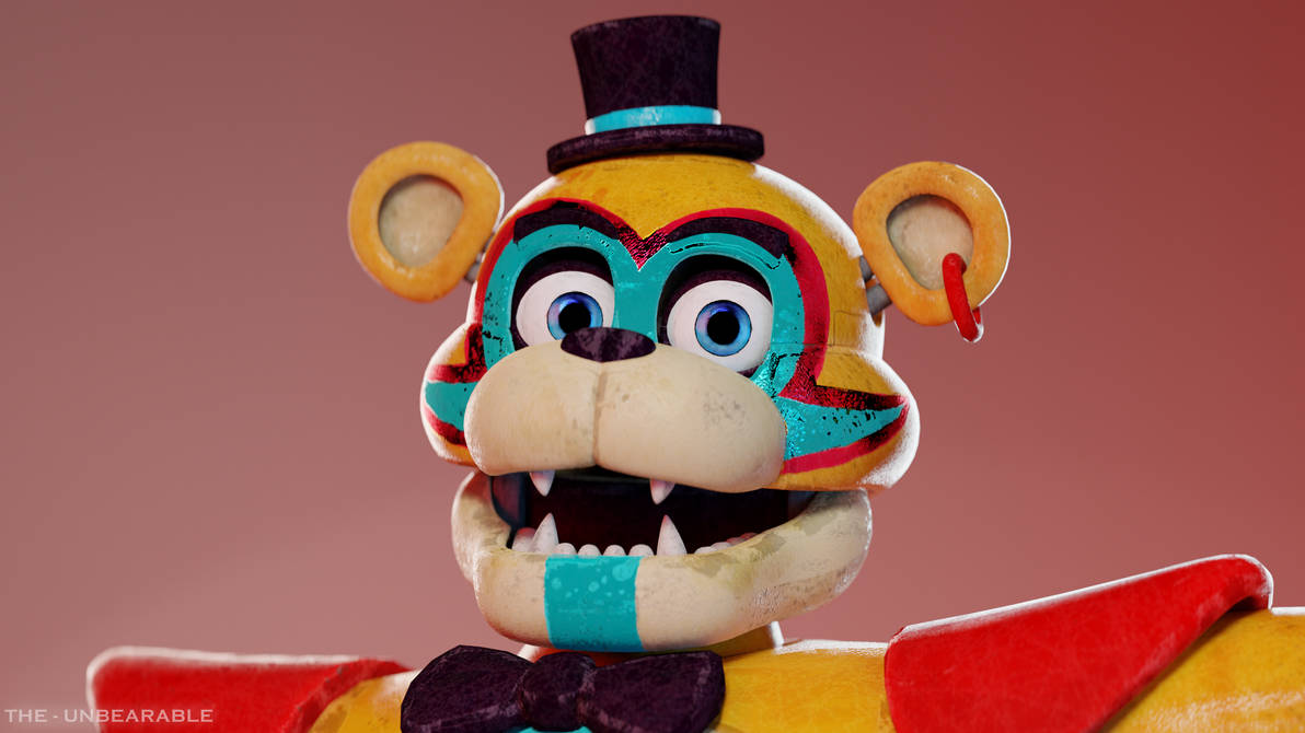 Retextured Glamrock Freddy Close Up Render by TheUnbearable101 on ...