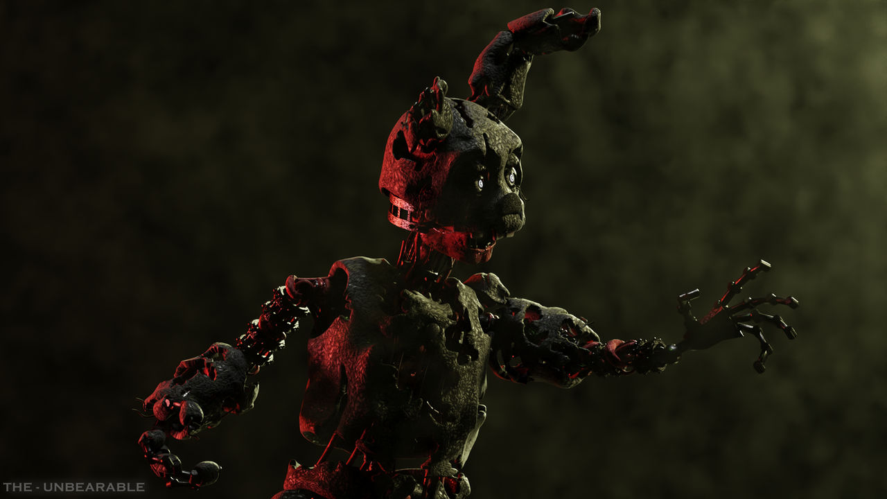 Ignited Springtrap (MTSP) Ignited Springtrap Render 3 by TheUnbearable101 on DeviantArt