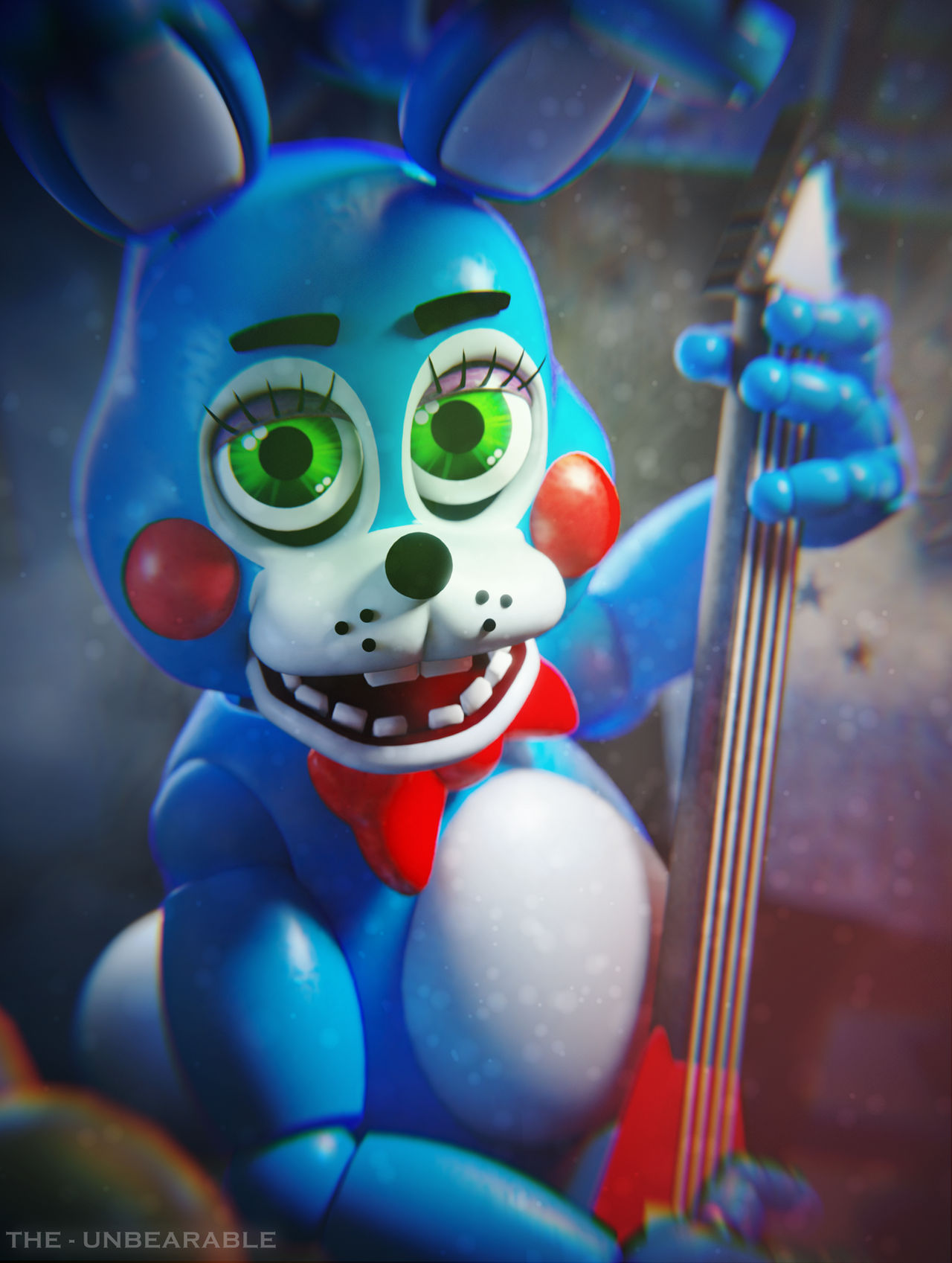 FNAF 2 Toy Bonnie Poster By TheUnbearable101 On DeviantArt fnaf-2-toy-bonnie-poster-by-theunbearable101-on-deviantart
