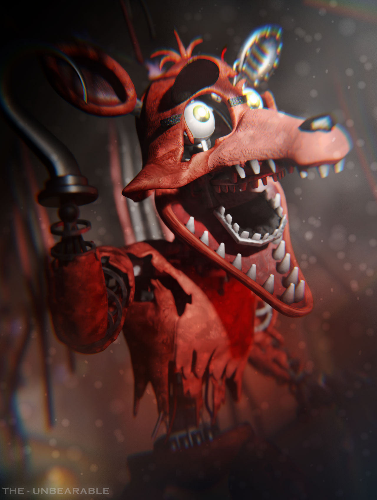 Withered Foxy, art, supernatural_creature HD phone wallpaper