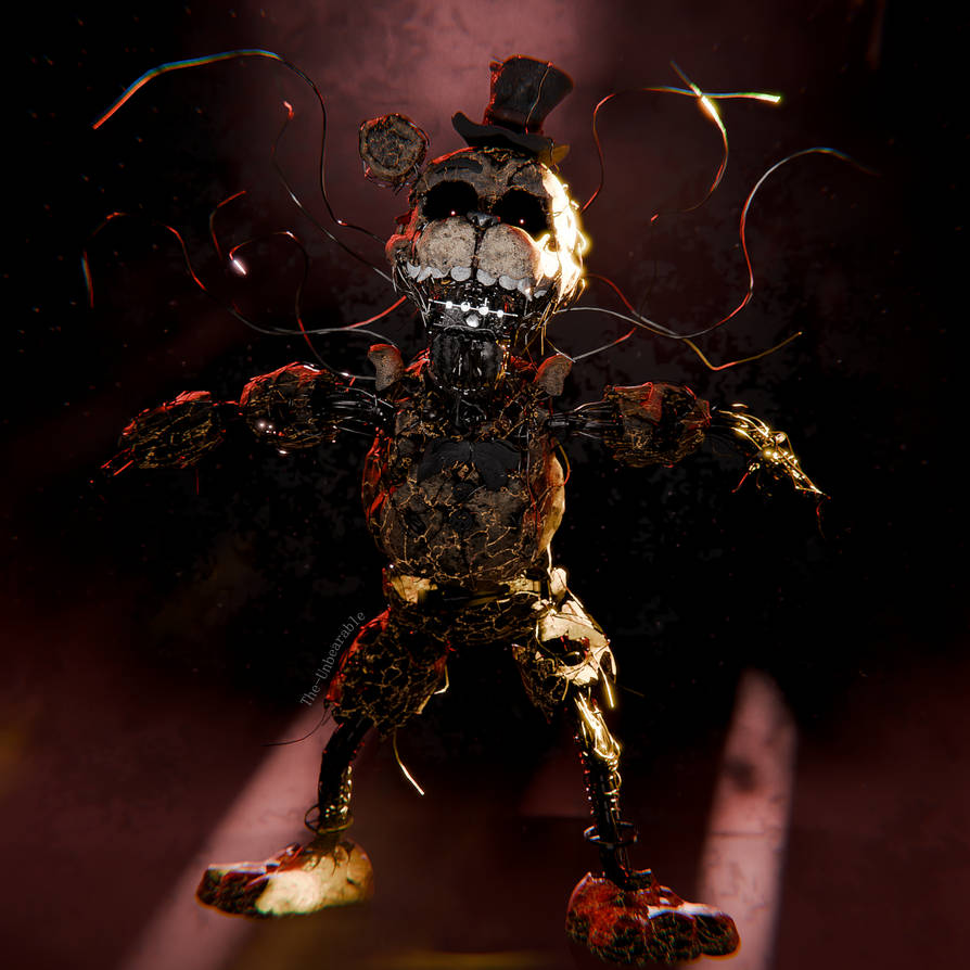 Ignited Freddy Model Poster 4 by TheUnbearable101 on DeviantArt