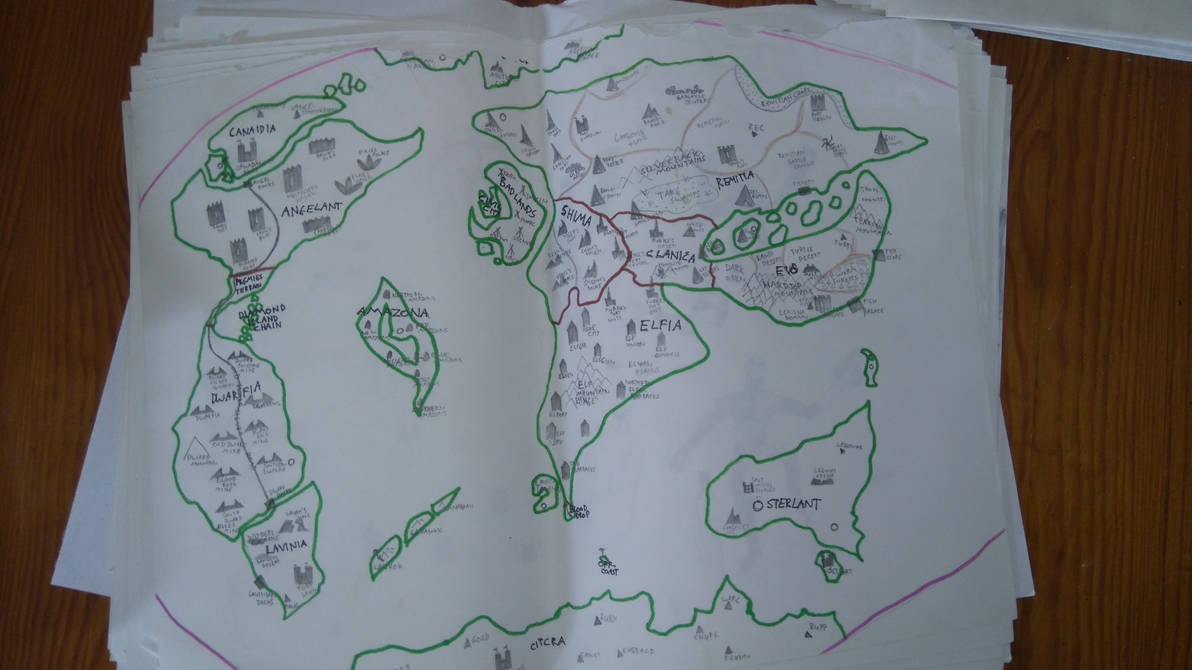 Worldbuilding Fantasy Map by Depiff on DeviantArt