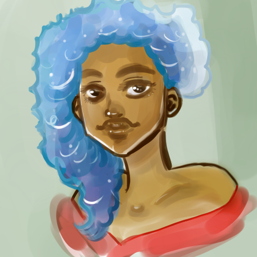 Girl with Blue Hair