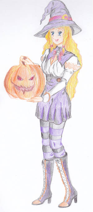 Halloween drawing for a school contest