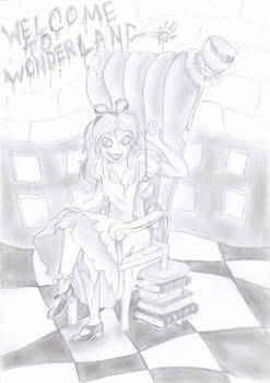 Halloween drawing - Welcome to Wonderland