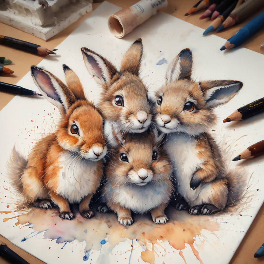 Sweet rabbits by RasmusAndersen on DeviantArt