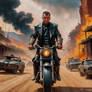 Biker in Mad Max style