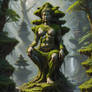Buddha Figure in the rainforest