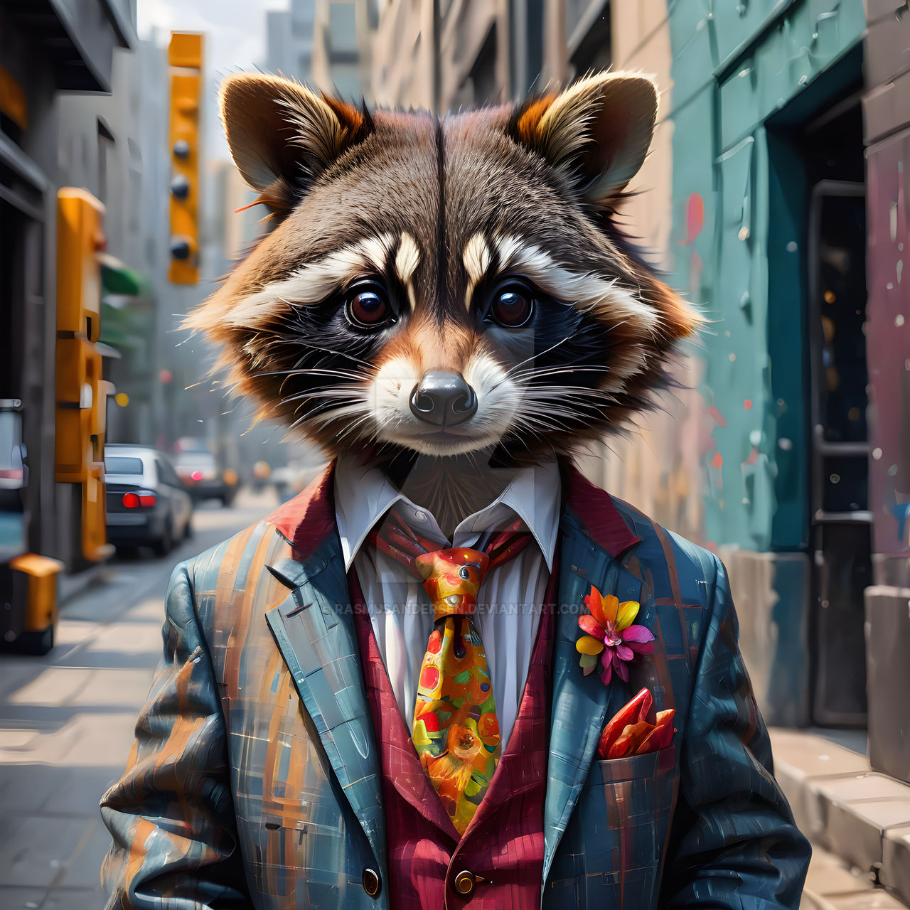 Sm Racoon Raccoon in fashion real clothes by RasmusAndersen on DeviantArt