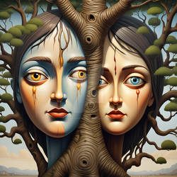 The tree with 2 personalities