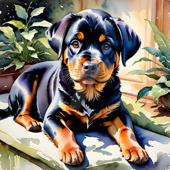 Rottweiler puppy