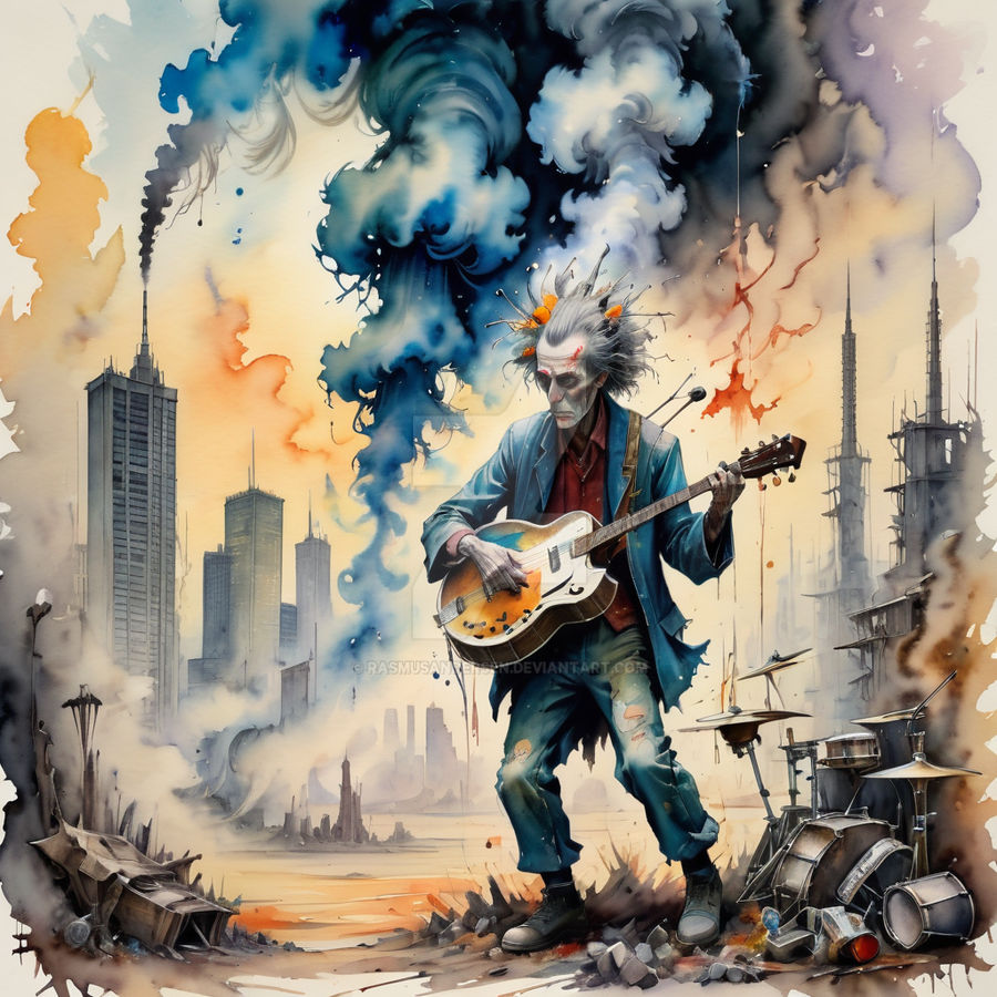 Post-apocalyptic rock musician by RasmusAndersen on DeviantArt