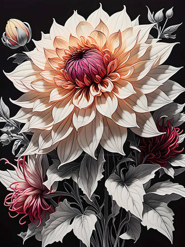 Dahlia flowers