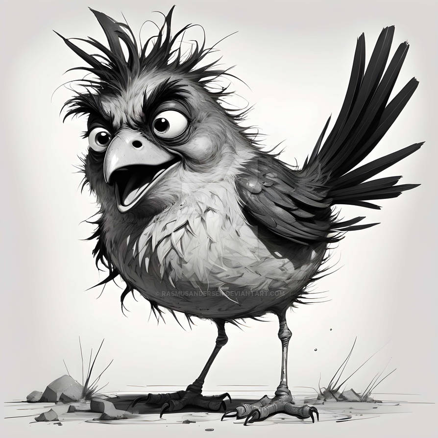 Distort Bird A disgruntled bird by RasmusAndersen on DeviantArt