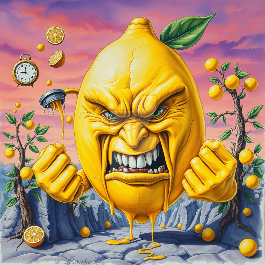 Sentient Lemon A very angry surreal lemon by RasmusAndersen on DeviantArt
