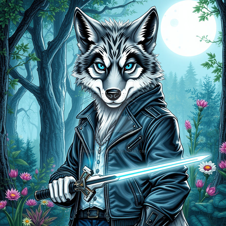 A fantasy wolf character by RasmusAndersen on DeviantArt