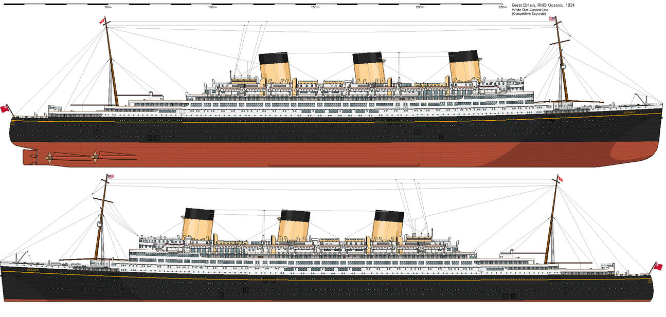 Oceanic 3 Model White Star Line - RMS Oceanic (III) - Althist by CompetitiveSpycrab on ...