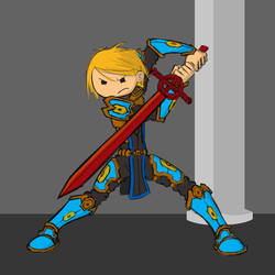 Rough: Finn the Paladin (Blue)