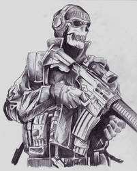 MW2 Ghost by TFFireFly on DeviantArt