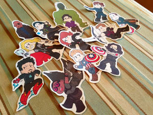 Avengers + The Winter Soldier Sticker set