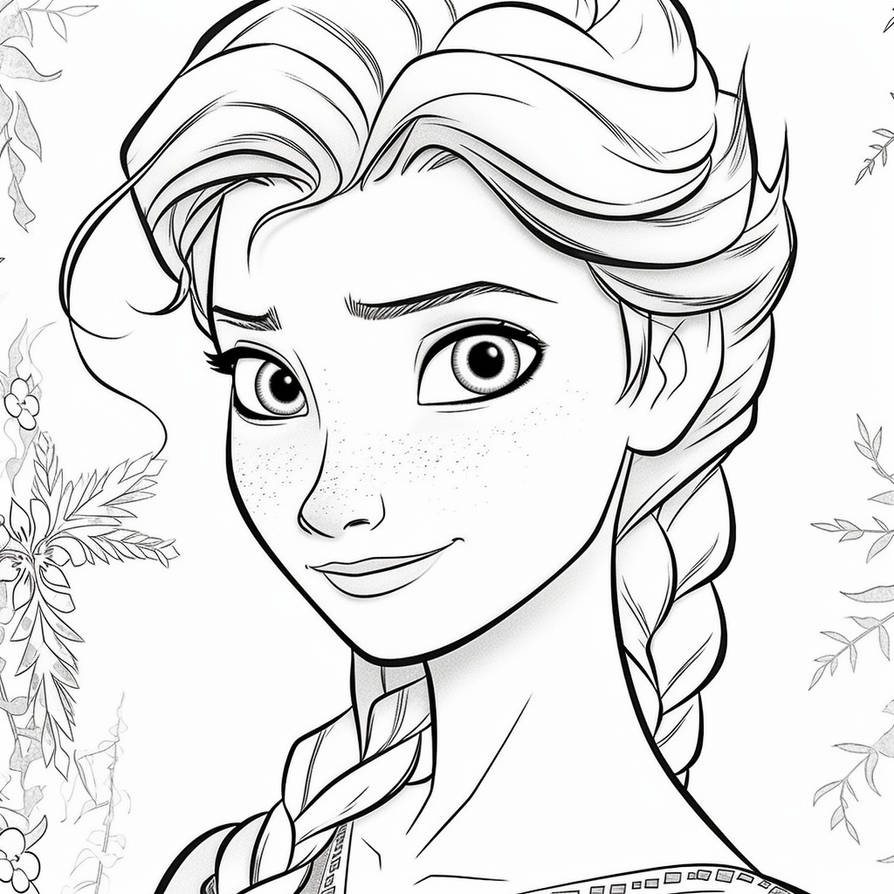 Elsa Coloring Page by Dr4zz1c on DeviantArt