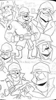 Soldier Exploration Doodles