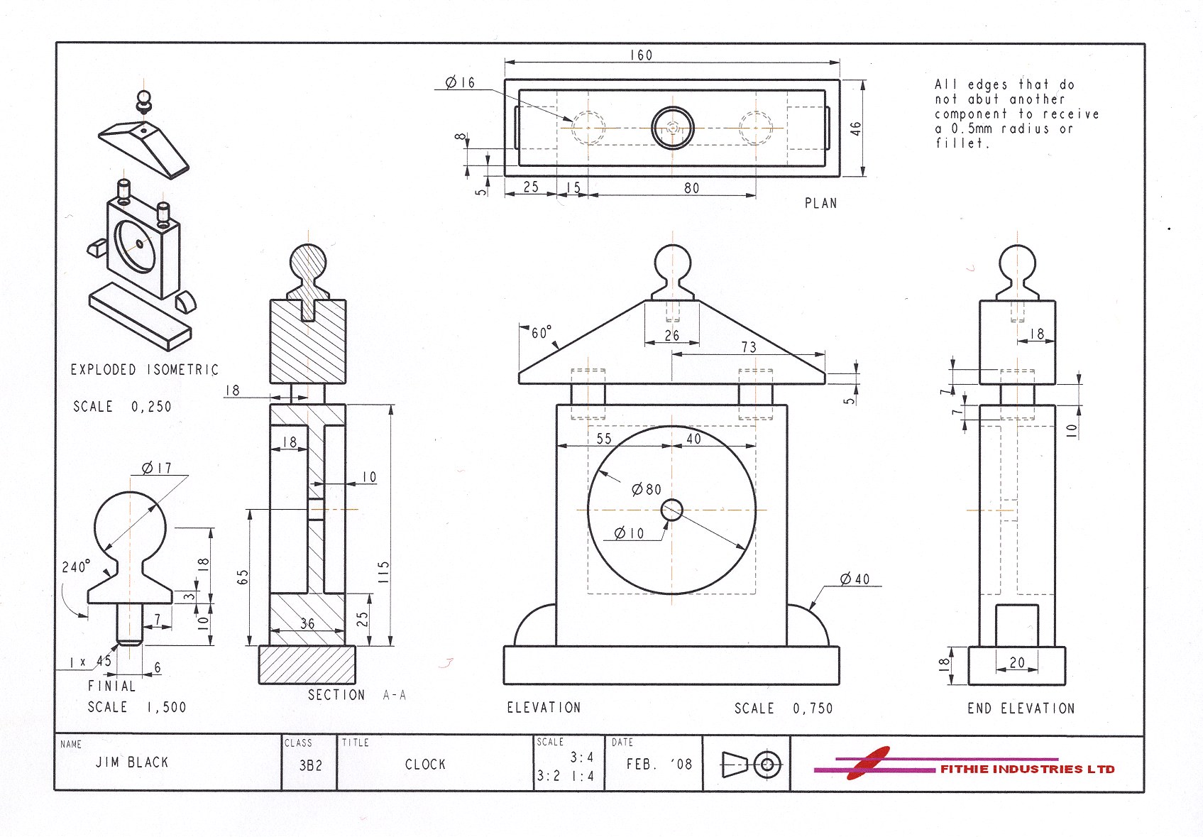 Clock Rang Element Drawing Technical Drawing of Clock by fithie on DeviantArt