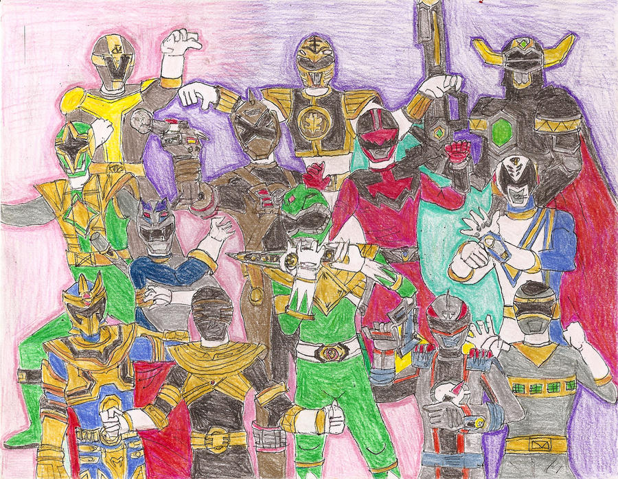 sixth rangers color pencils by LavenderRanger on DeviantArt