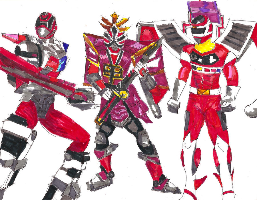 Red Ranger Battlizers by LavenderRanger on DeviantArt