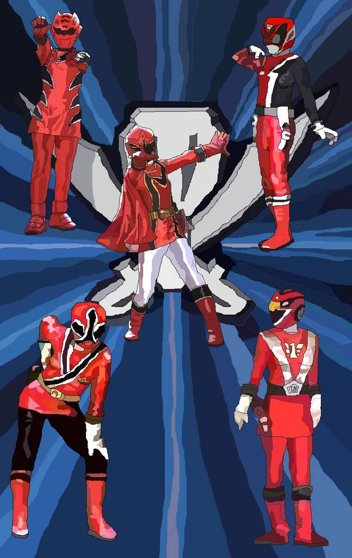Female Red Rangers by LavenderRanger on DeviantArt
