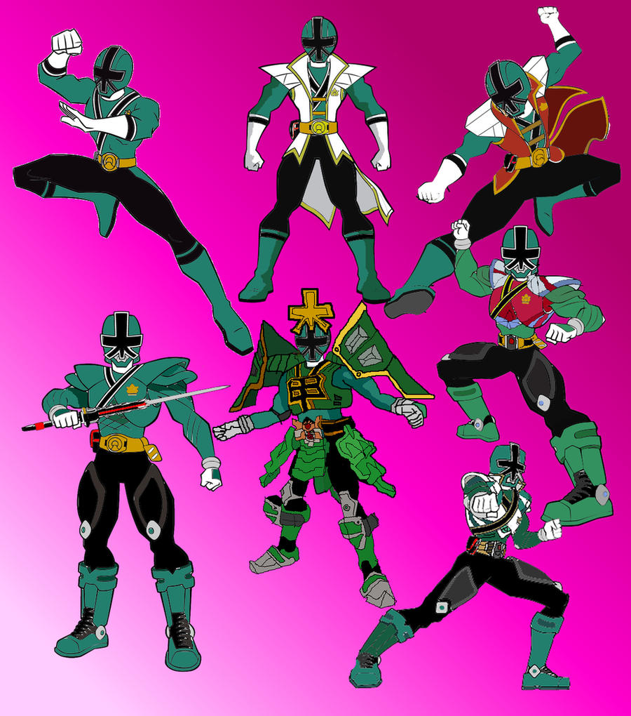Samurai Green Key Ranger Green Samurai Ranger by LavenderRanger on DeviantArt