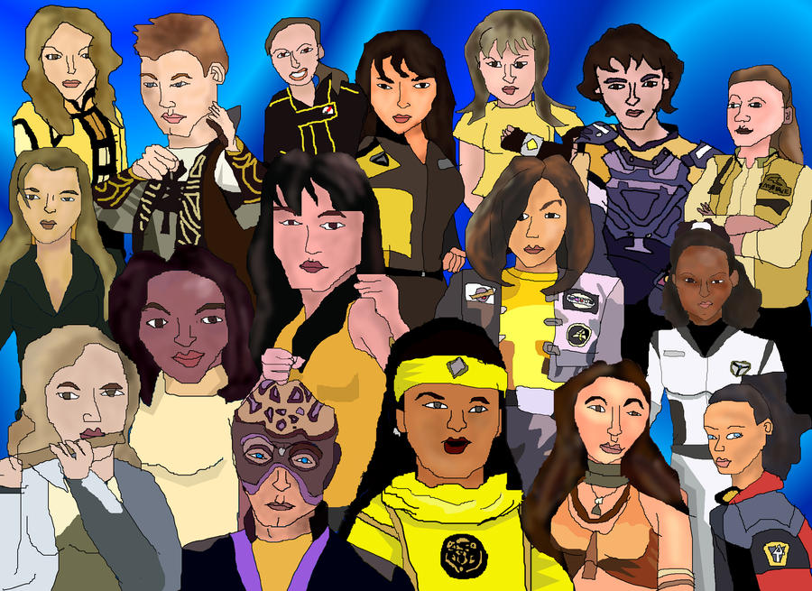 All Yellow Rangers by LavenderRanger on DeviantArt