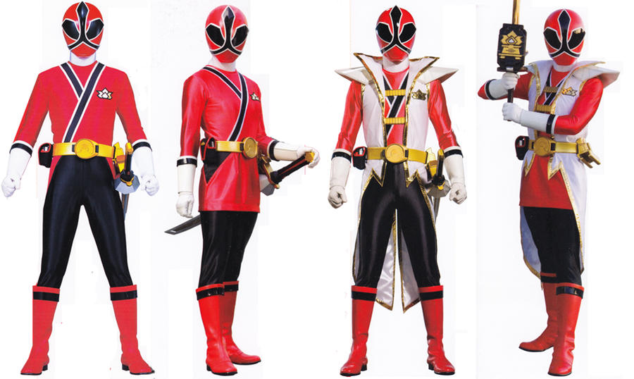 Red Samurai Rangers by LavenderRanger on DeviantArt