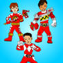 Chibi Red Dino Rangers